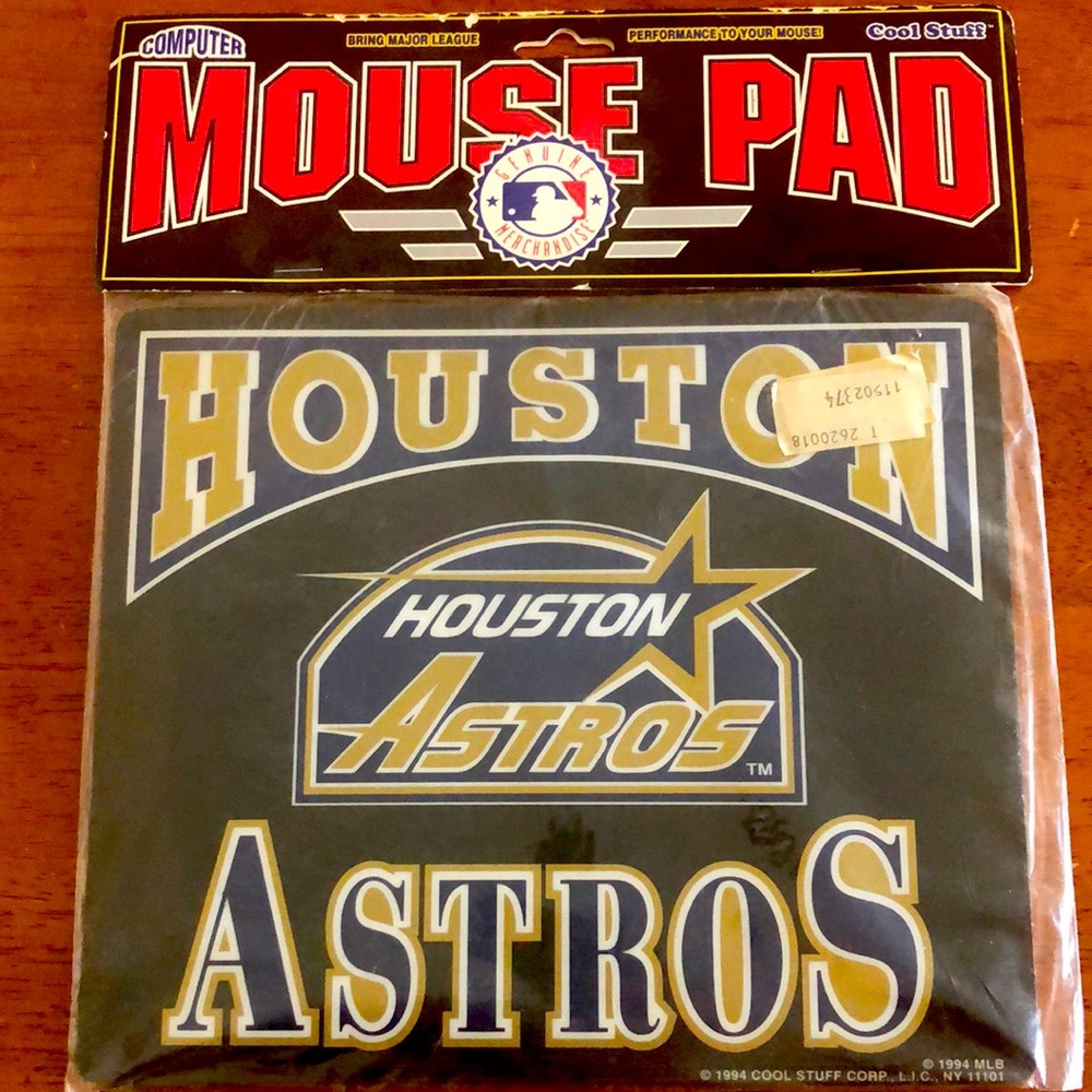 Vintage Houston Astros 9” x 7” mouse pad